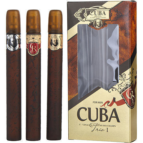 CUBA VARIETY by Cuba 3 PIECE TRIO I WITH CUBA GOLD & VIP & ROYAL AND ALL ARE EDT SPRAY 1.17 OZ